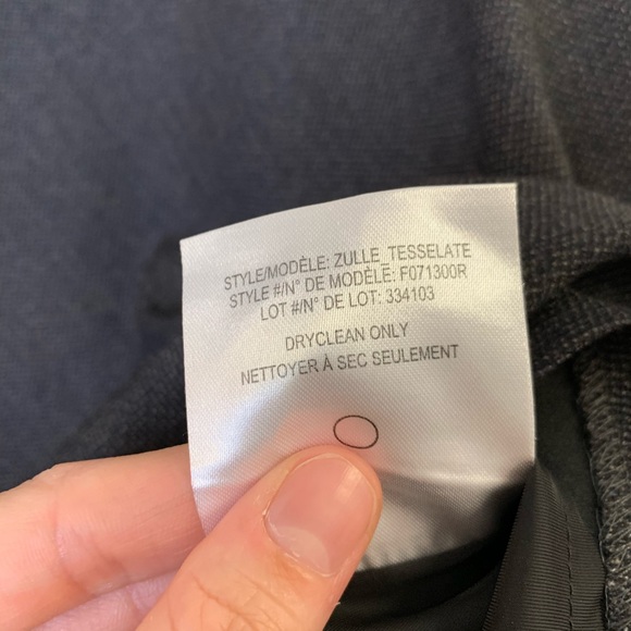 THEORY Zulle Wool A-Line Suiting Skirt Charcoal - Picture 8 of 11